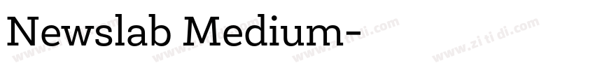 Newslab Medium字体转换